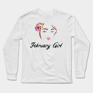 february girl Long Sleeve T-Shirt